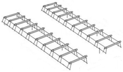 Canastilla metalica prefabricada